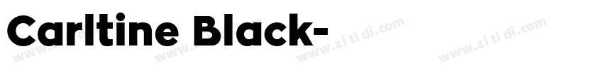 Carltine Black字体转换